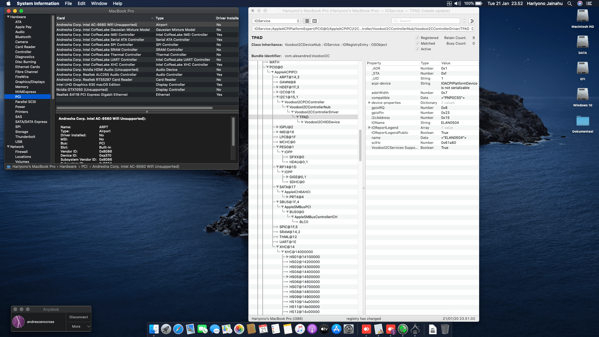 Acer Nitro 5 AN515 52 51T2 [CoffeeLake + Intel UHD 630 + I2C] 9